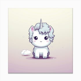 Cute Unicorn 581 Canvas Print