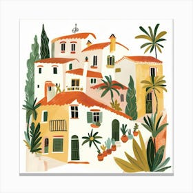 Mediterranean Village 3 Canvas Print