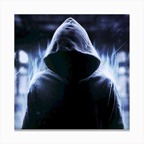 Hooded Man Canvas Print