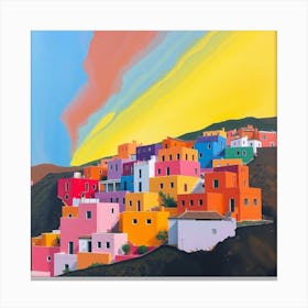 Santorini Village Canvas Print