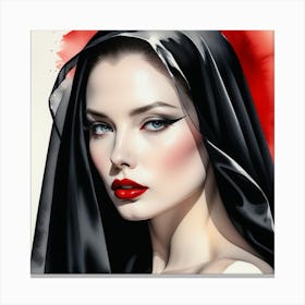 Vampire Girl Canvas Print