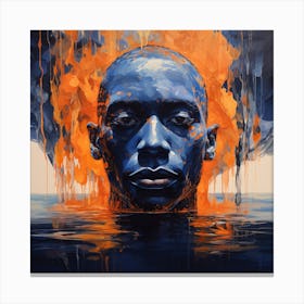'Blue Fire' Canvas Print