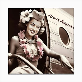Aloha Airlines Canvas Print
