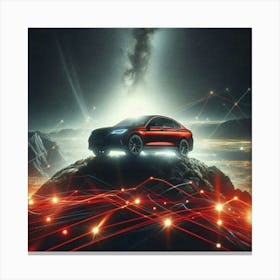 Red car Canvas Print