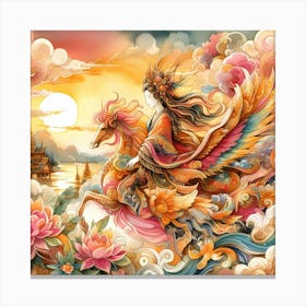 Chinese Chinese Lady Canvas Print