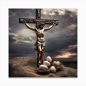 Easter Crucifixion Canvas Print