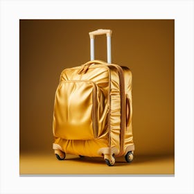 Gold Suitcase 6 Canvas Print