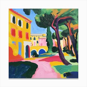 Abstract Park Collection Villa Doria Pamphili Rome 2 Canvas Print