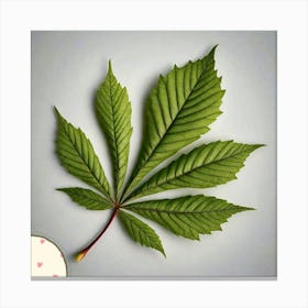 Chestnut leaf 1 Canvas Print