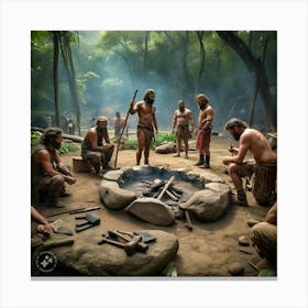 Ancient Apes Canvas Print