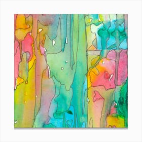 Modern Watercolor Painting, Abstract Art Canvas Print