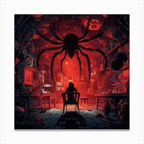 Spider In The Room Canvas Print