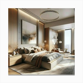 Modern Bedroom Canvas Print