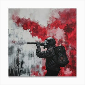 London Riot Canvas Print