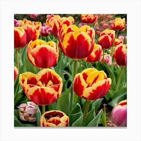 Red Tulips Canvas Print