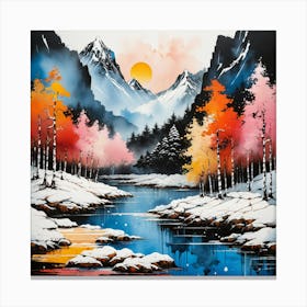 Winter Landscape Canvas Print