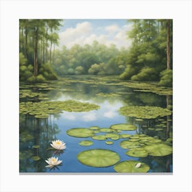 Lily Pond Canvas Print