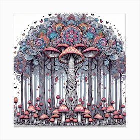 Magic Mushrooms 3 Canvas Print