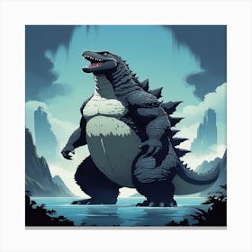 Godzilla Canvas Print