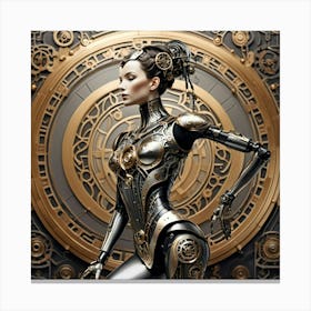 female android Canvas Print