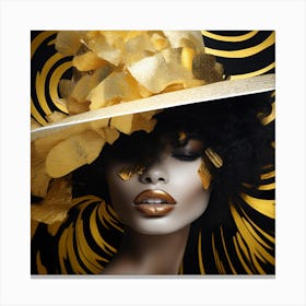 Gold Hat 4 Canvas Print