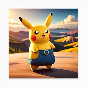 Pokemon Pikachu 1 Canvas Print