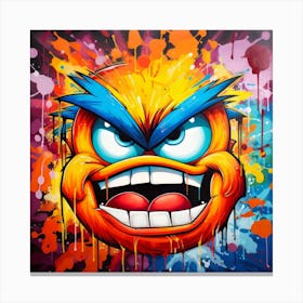 Splatter Painting Canvas Print