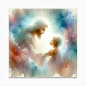 Jesus And Child Canvas Print