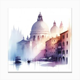 Watercolor Of Venice 5 Canvas Print