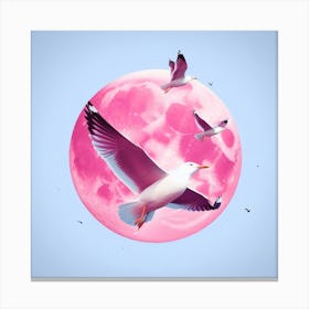 Pink Moon Canvas Print