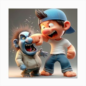 Cartoon Characters Canvas Print