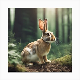 Rabbit In The Forest 130 Canvas Print