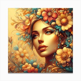 Flower Girl 7 Canvas Print