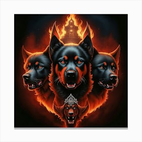 Hell Hounds Canvas Print