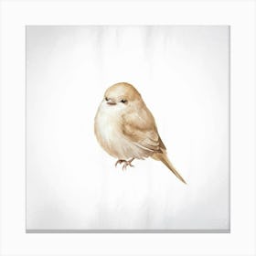 Watercolor Sparrow Canvas Print