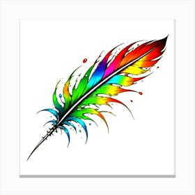 Feather Tattoo 13 Canvas Print