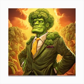 King Of Broccoli Canvas Print