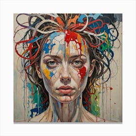 Explore How Contemporary Painters Depict Mental Health Emotional Struggles And The Inner Workings Of 2312179591 Canvas Print