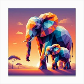 The Mystic Mates Elephants Canvas Print