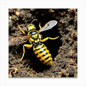 Wasp nature 12 Canvas Print