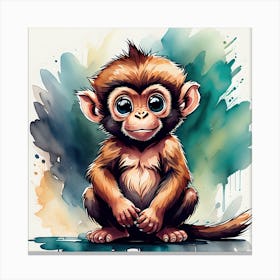 Little Monkey Canvas Print