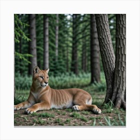 Cougar Canvas Print