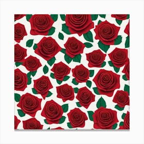 Red Roses 1 Canvas Print