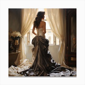 Woman In A Dress Canvas Print