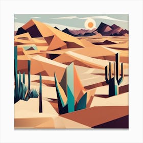 Abstract Desert Landscape Canvas Print