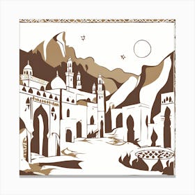 Islamic City Canvas Print