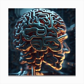 Brain In A Computer 1 Canvas Print