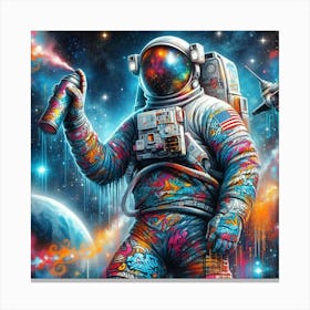 Space Man 3 Canvas Print