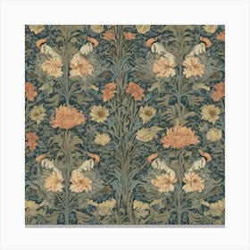 William Morris inspired wallpaper design 3 Canvas Print