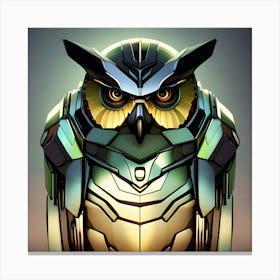 Robot Owl 3 Canvas Print